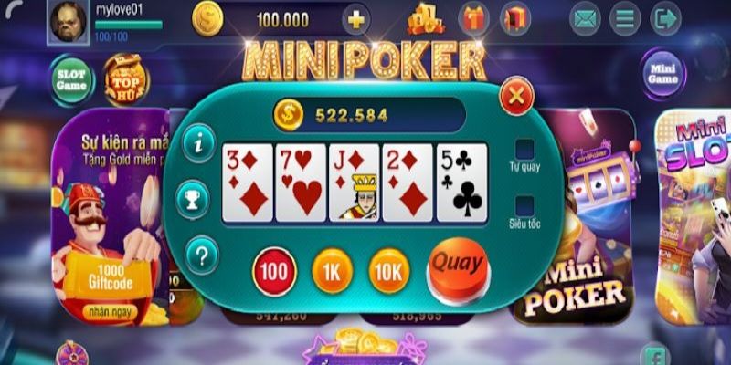 Quy tắc cơ bản cần nắm khi chơi mini poker k8cc