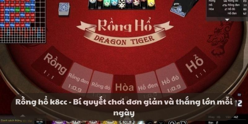 Rồng hổ k8cc - Bí quyết chơi đơn giản và thắng lớn mỗi ngày