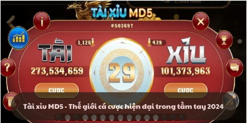 Tài xỉu MD5 - Thế giới cá cược hiện đại trong tầm tay 2024